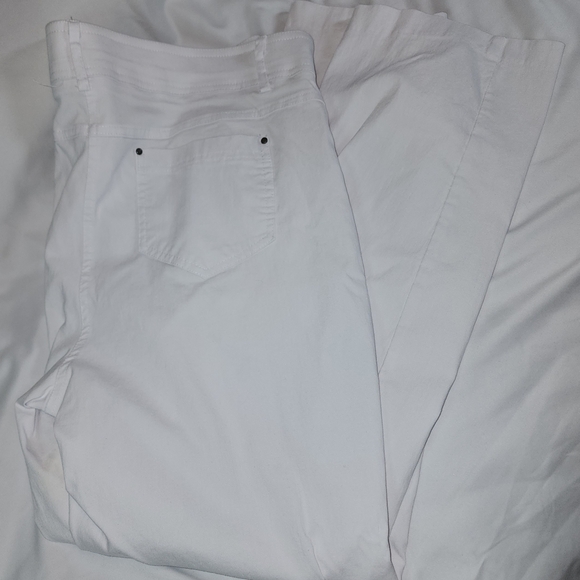 89th + Madison White Rayon Blend Pants Size 18 - Picture 1 of 8